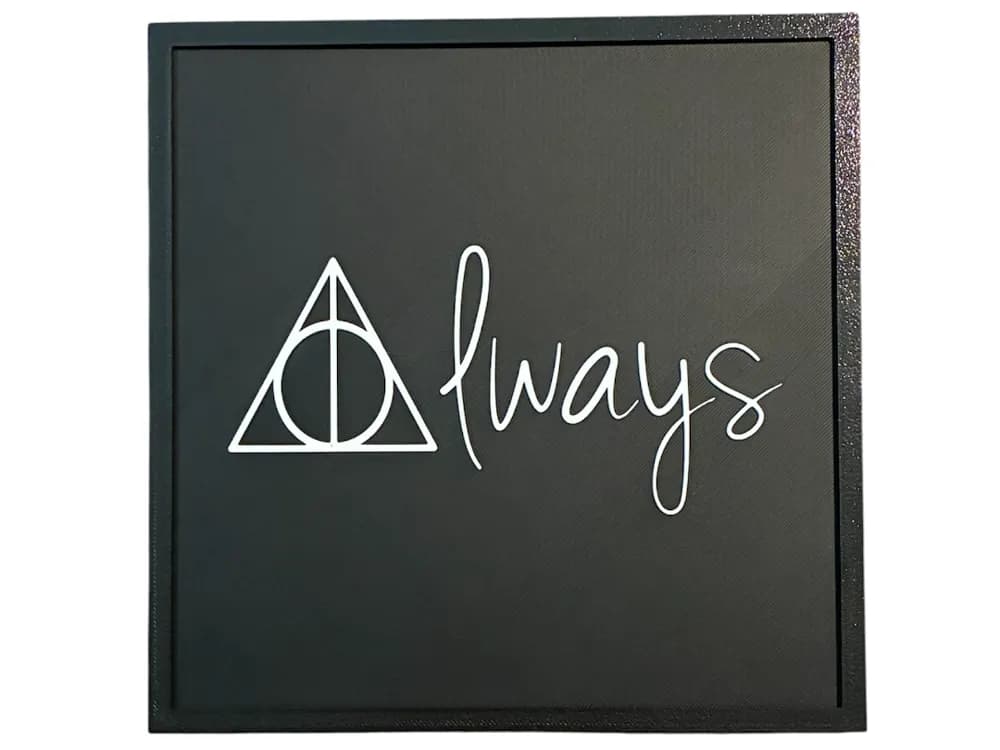 Harry Potter Deathly Hallows - Always by The SkyLab 3D HueForge model: Harry Potter Deathly Hallows - Always by The SkyLab 3D