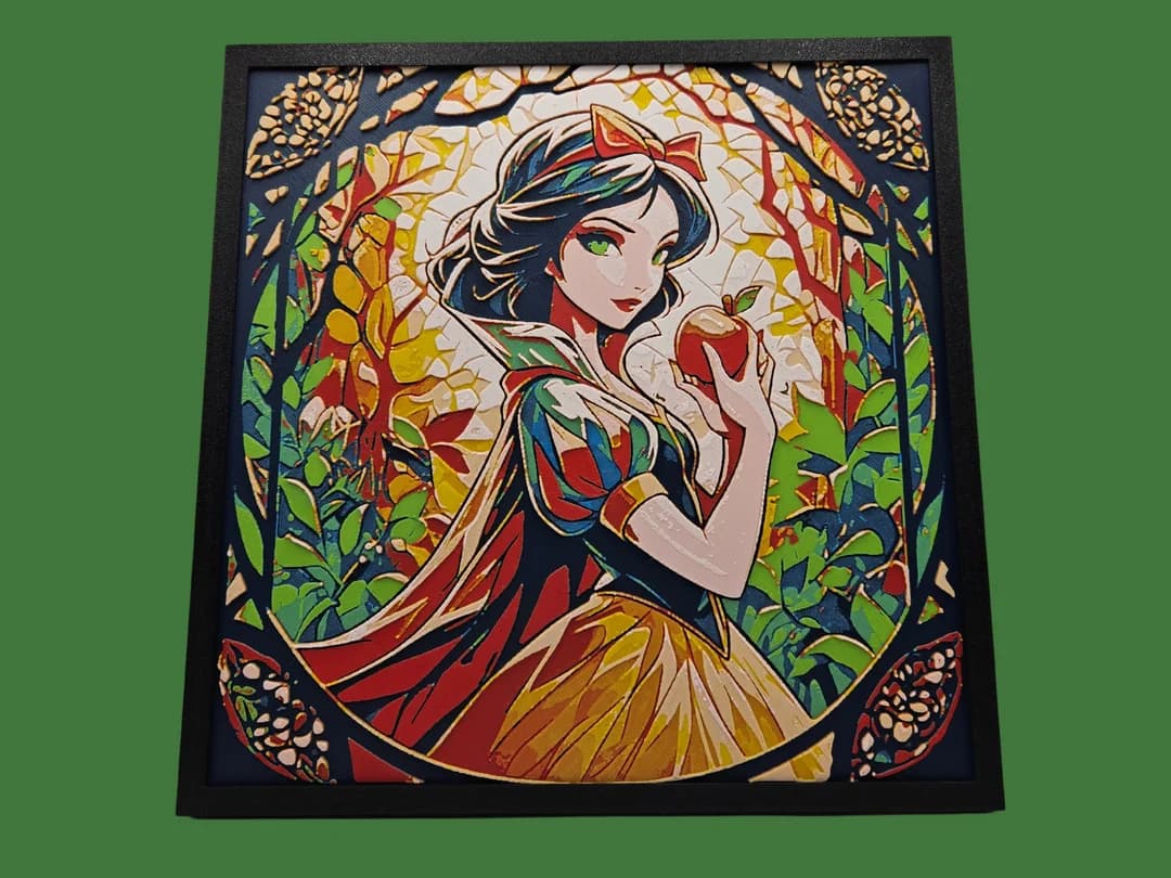 Snow White's Garden by BusyKikiBee HueForge model: Snow White's Garden by BusyKikiBee
