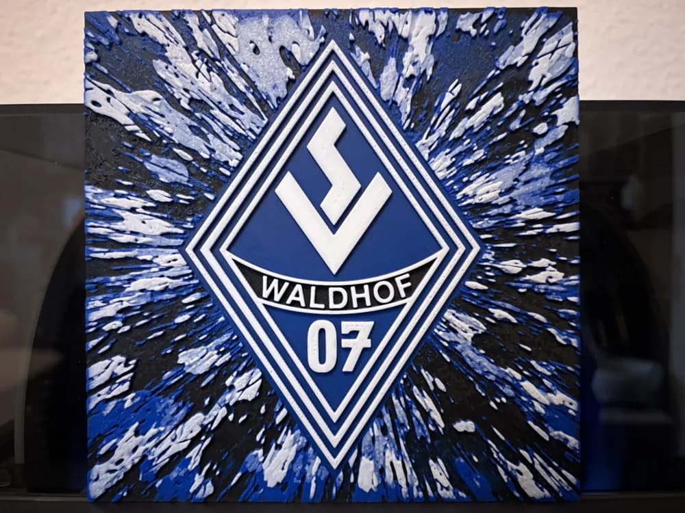 SV Waldhof Mannheim 1907 "Space" Hueforge SV Waldhof Mannheim 1907 "Space" Hueforge