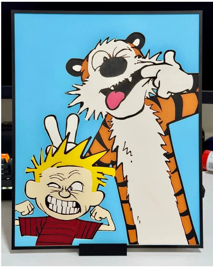 Calvin and Hobbes Makin' Faces