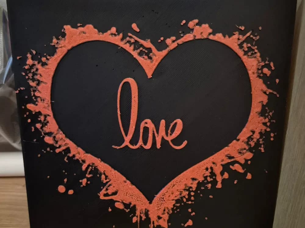 Love Loveheart hueforge by Buntsta HueForge model: Love Loveheart hueforge by Buntsta