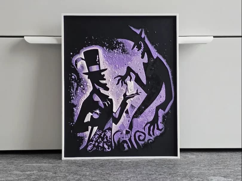 Disney Dr. Facilier Hueforge by RIVY3Dprint HueForge model: Disney Dr. Facilier Hueforge by RIVY3Dprint