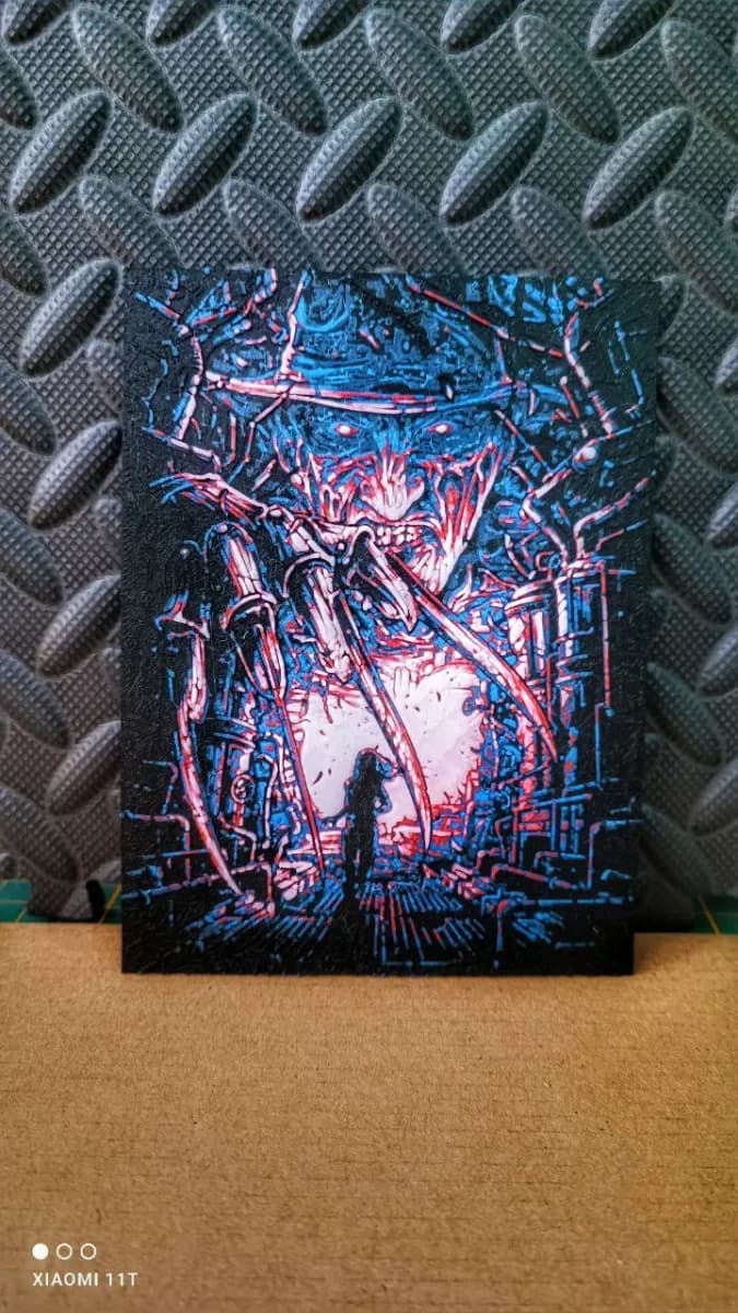 freddy krueger hueforge by KO Additive Labo HueForge model: freddy krueger hueforge by KO Additive Labo