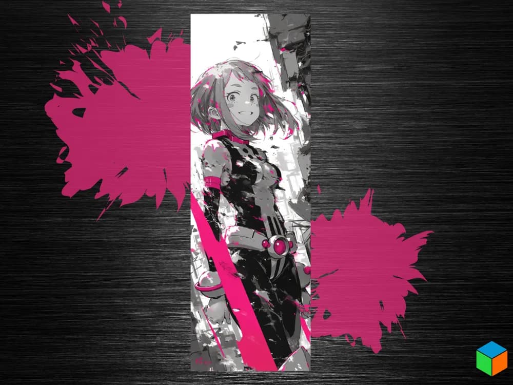 HueForge model: Ochaco - Zero Gravity Bookmark - MHA by 3D Prints By Vic