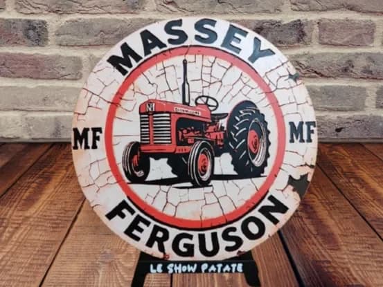 Plaque vintage Massey Ferguson Hueforge by leshowpatate HueForge model: Plaque vintage Massey Ferguson Hueforge by leshowpatate