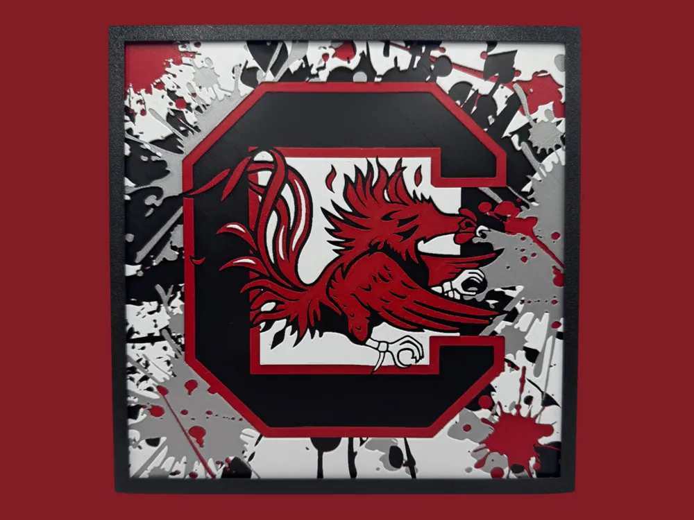 South Carolina Gamecocks by Canadian Gamer HueForge model: South Carolina Gamecocks by Canadian Gamer
