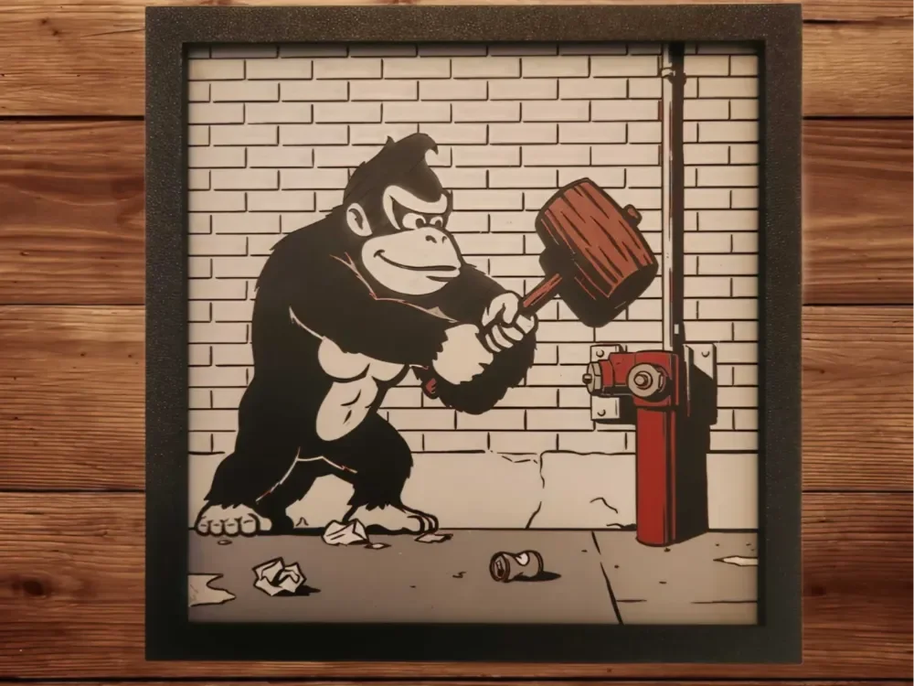 Donkey Kong - Banksy inspired/Retro Gaming Set Donkey Kong - Banksy inspired/Retro Gaming Set