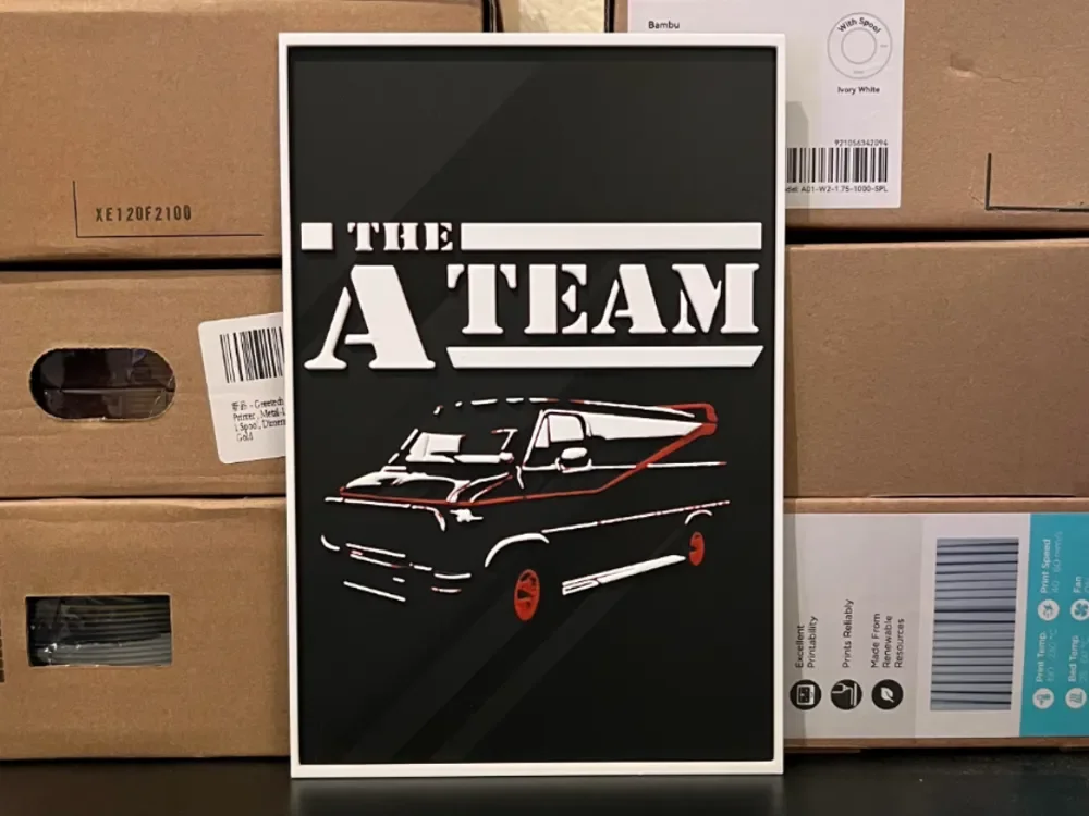 The A -Team Van Hueforge by Estiv HueForge model: The A -Team Van Hueforge by Estiv