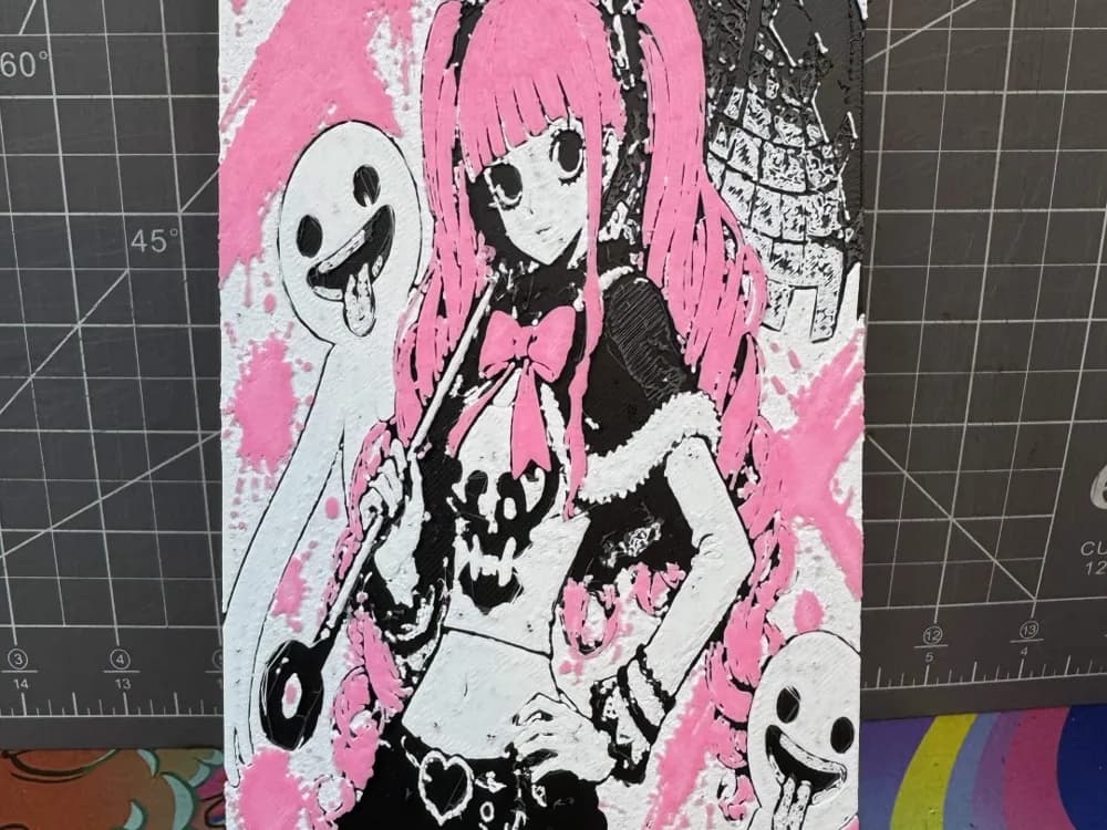 Hueforge of perona from One Piece by SBC Creations HueForge model: Hueforge of perona from One Piece by SBC Creations