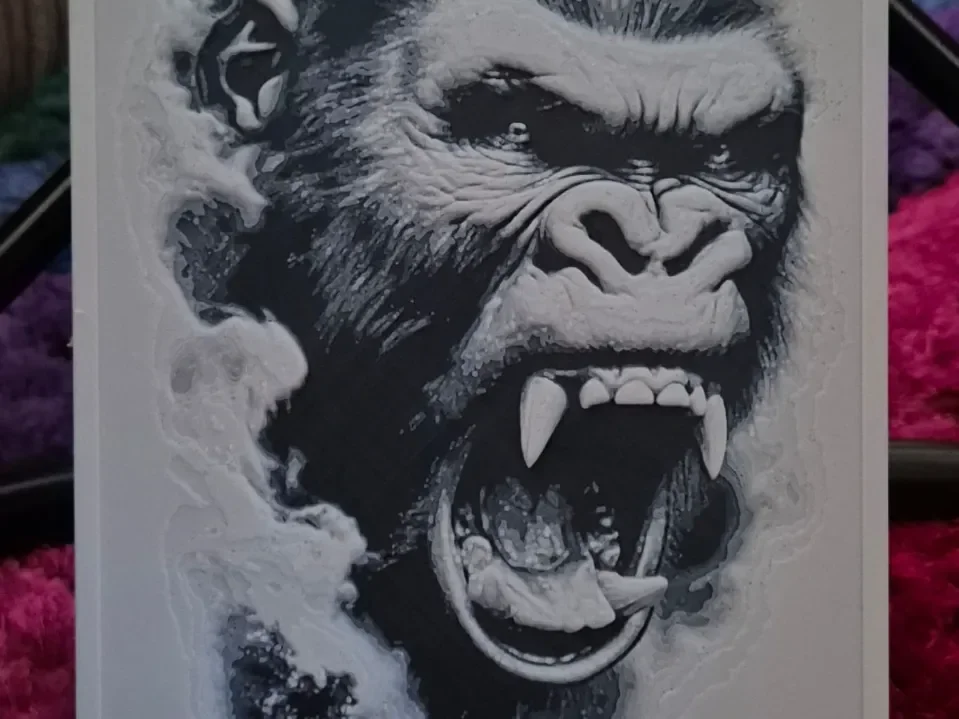 Gorilla Head by Buntsta HueForge model: Gorilla Head by Buntsta