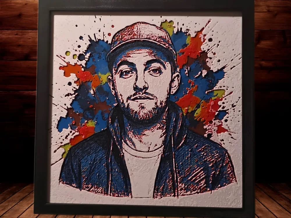MacMiller Colour Splash 200x200 by Side Quest Hues HueForge model: MacMiller Colour Splash 200x200 by Side Quest Hues