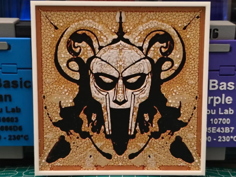 HueForge model: Danger Doom "The Mouse and the Mask" Album Art by Lumpy3D