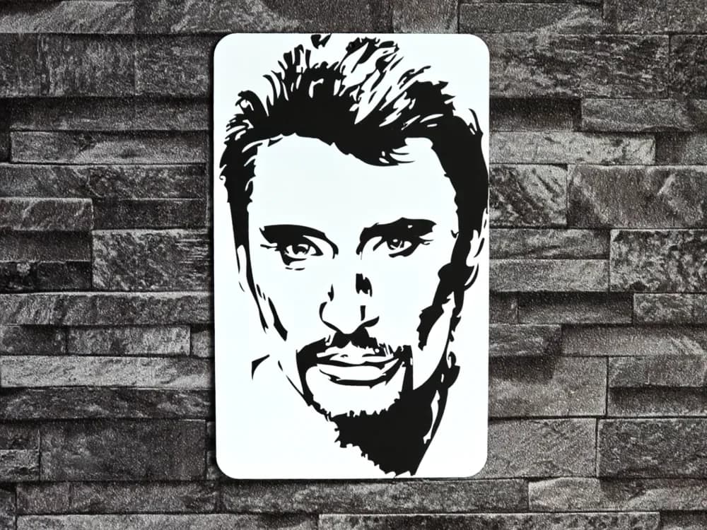 Hueforge Johnny Hallyday visage by StefBull85 HueForge model: Hueforge Johnny Hallyday visage by StefBull85