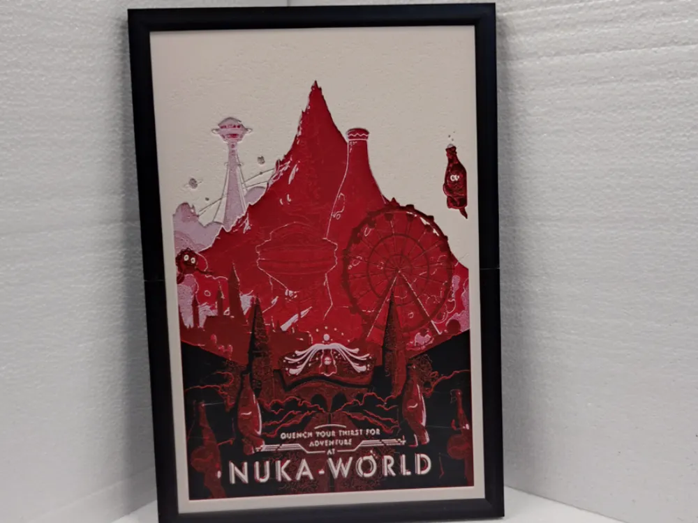 Fallout NukaWorld by Asgar3D HueForge model: Fallout NukaWorld by Asgar3D