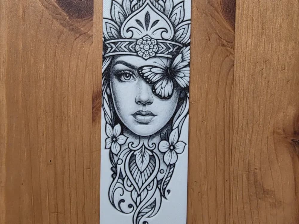 women Bookmark by Morganja HueForge model: women Bookmark by Morganja