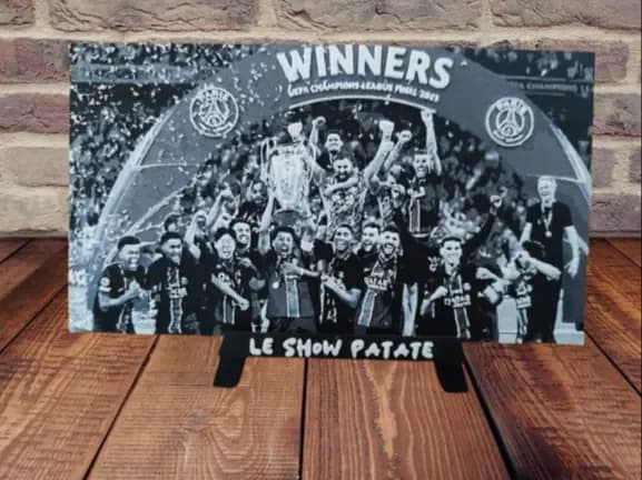 PSG Champions League Victory Photo Hueforge PSG Champions League Victory Photo Hueforge