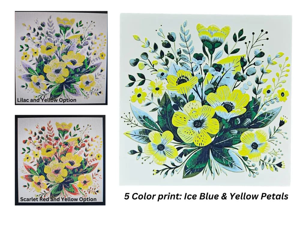 HueForge model: Wildflower Bouquet (5 colors) by BusyKikiBee