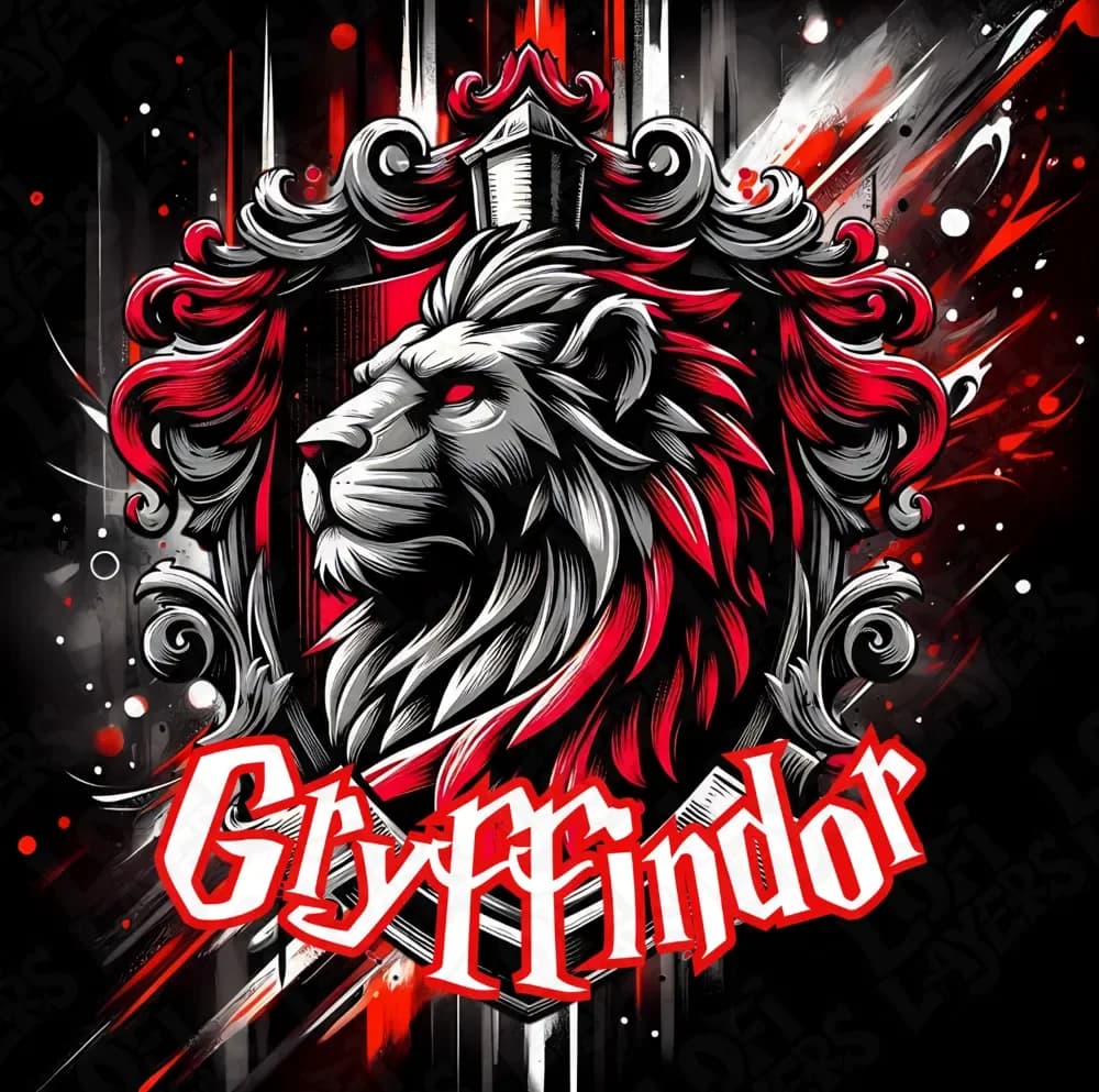Gryffindor Crest Hueforge by LoFi Layers HueForge model: Gryffindor Crest Hueforge by LoFi Layers
