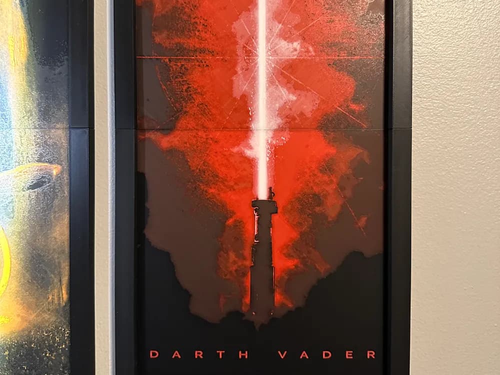 Darth Vader LS 2 Saber 2-piece Hueforge by Hey Ben HueForge model: Darth Vader LS 2 Saber 2-piece Hueforge by Hey Ben
