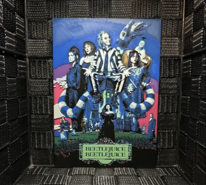 Hueforge Movie Poster - Beetlejuice Beetlejuice - by JoDau HueForge model: Hueforge Movie Poster - Beetlejuice Beetlejuice - by JoDau