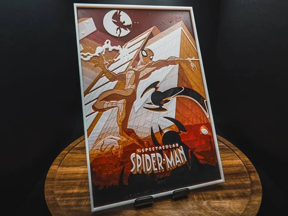 The Spectacular Spider-Man (Series Poster) by HugheCraft HueForge model: The Spectacular Spider-Man (Series Poster) by HugheCraft