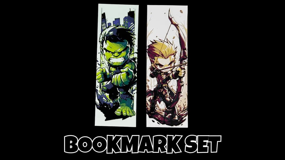 Hulk & Hawkeye - Bookmark Set by Canadian Gamer HueForge model: Hulk & Hawkeye - Bookmark Set by Canadian Gamer