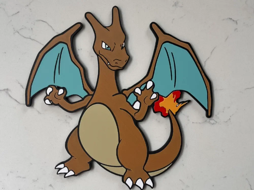 Charizard Pokemon 3D Flat Print Charizard Pokemon 3D Flat Print