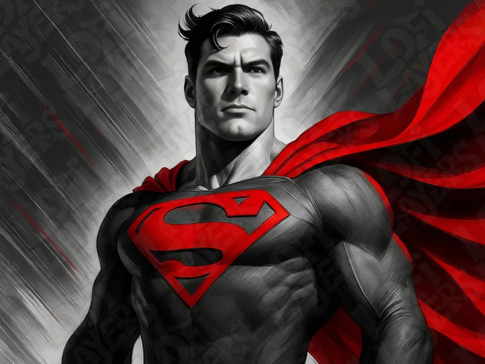Superman Hueforge by LoFi Layers HueForge model: Superman Hueforge by LoFi Layers