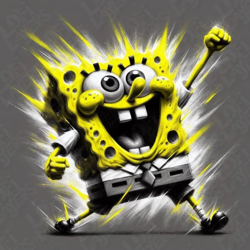 SpongeBob SquarePants Hueforge by LoFi Layers HueForge model: SpongeBob SquarePants Hueforge by LoFi Layers
