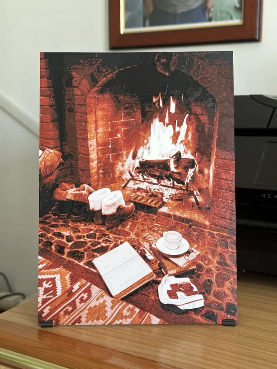 Fireplace relax HueForge by enricoRE HueForge model: Fireplace relax HueForge by enricoRE