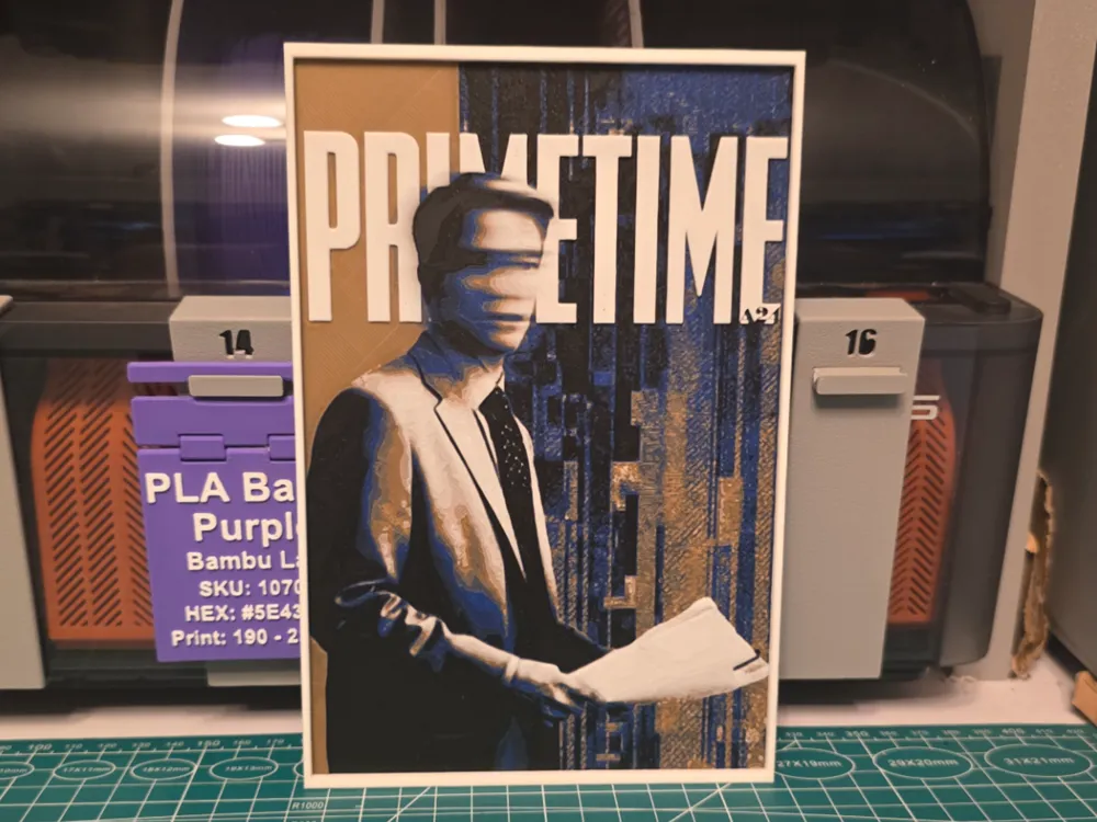 Primetime Movie Poster - Hueforge Art Primetime Movie Poster - Hueforge Art