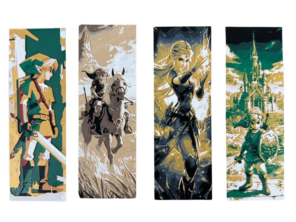 HueForge model: Legend of Zelda Bookmark Collection #1 by Canadian Gamer