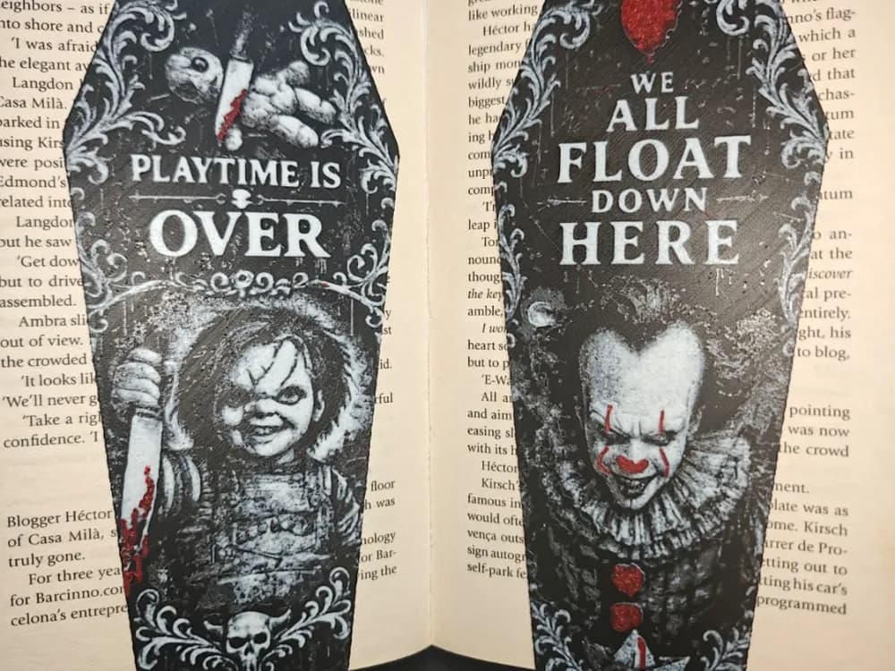 IT & Chucky Horror Bookmark Collection by TheHueforgeLady HueForge model: IT & Chucky Horror Bookmark Collection by TheHueforgeLady