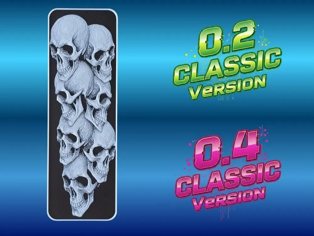 Skulls Bookmark by Atrus Design HueForge model: Skulls Bookmark by Atrus Design