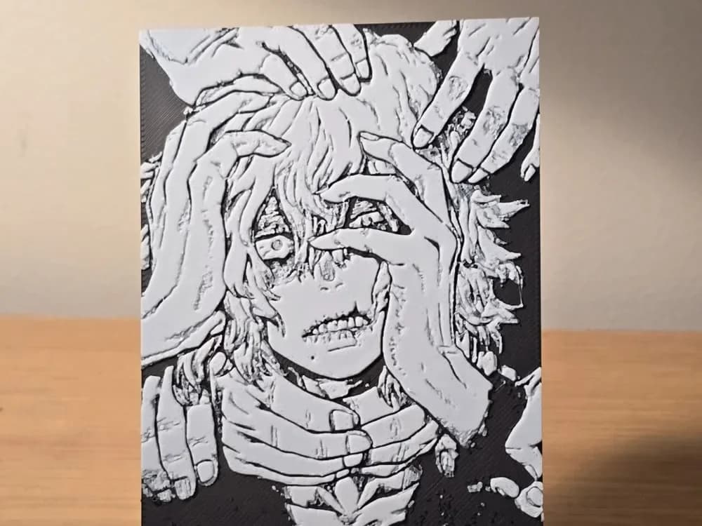 Hueforge - My Hero Academia - Tomura Shigaraki 1 by FxD | Function-X-Design HueForge model: Hueforge - My Hero Academia - Tomura Shigaraki 1 by FxD | Function-X-Design
