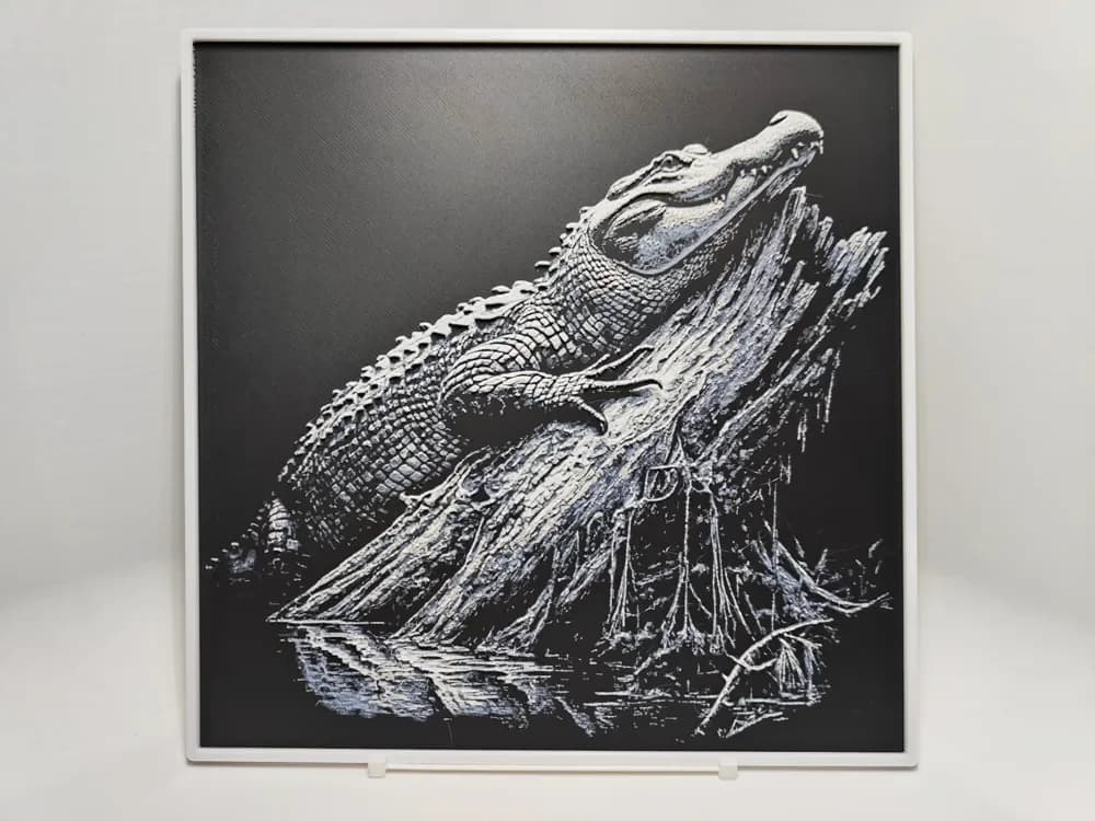 Alligator - Hueforge by BeaN HueForge model: Alligator - Hueforge by BeaN