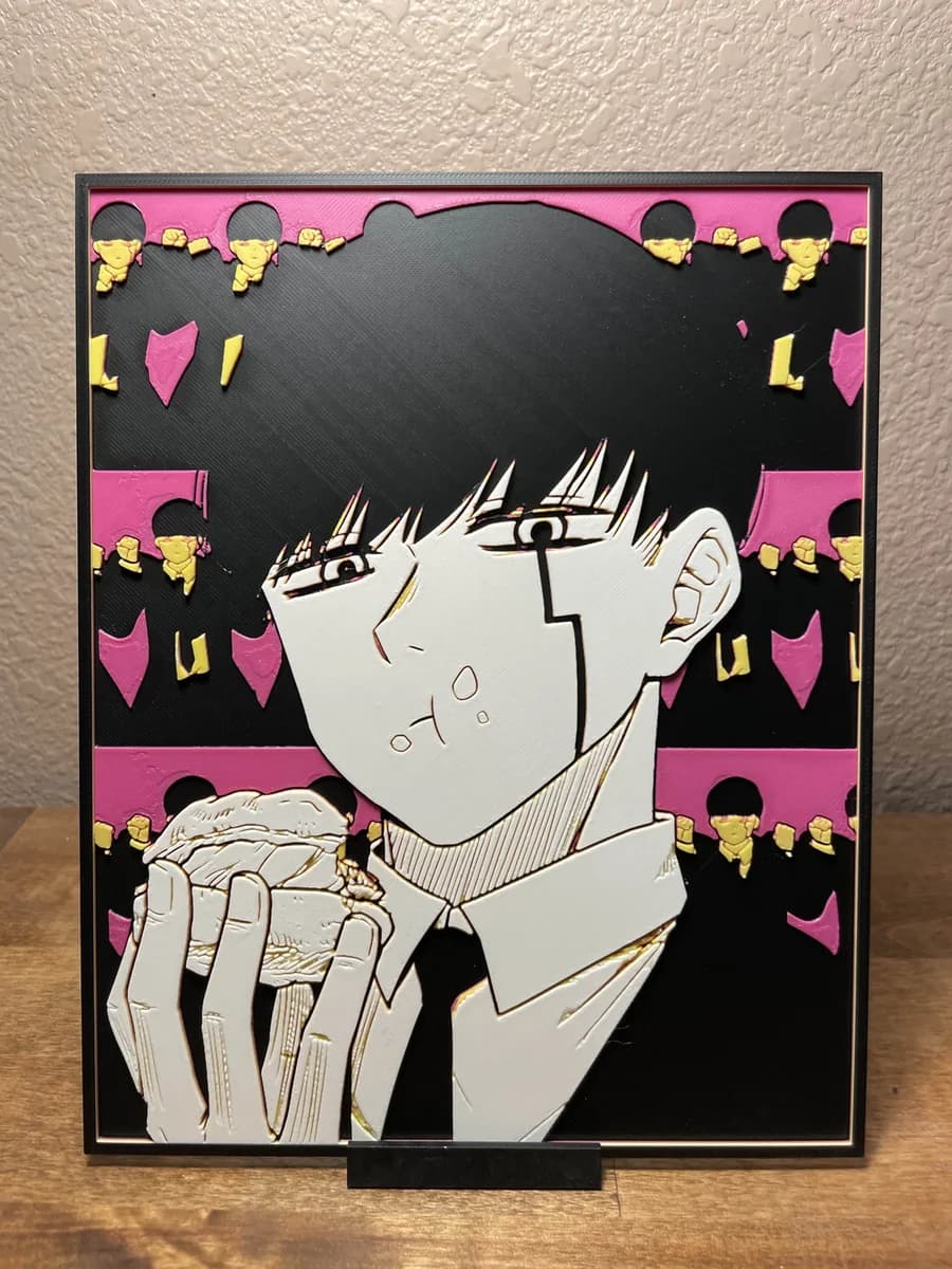 Mash Dance Background by Cloudy Nostalgia HueForge model: Mash Dance Background by Cloudy Nostalgia