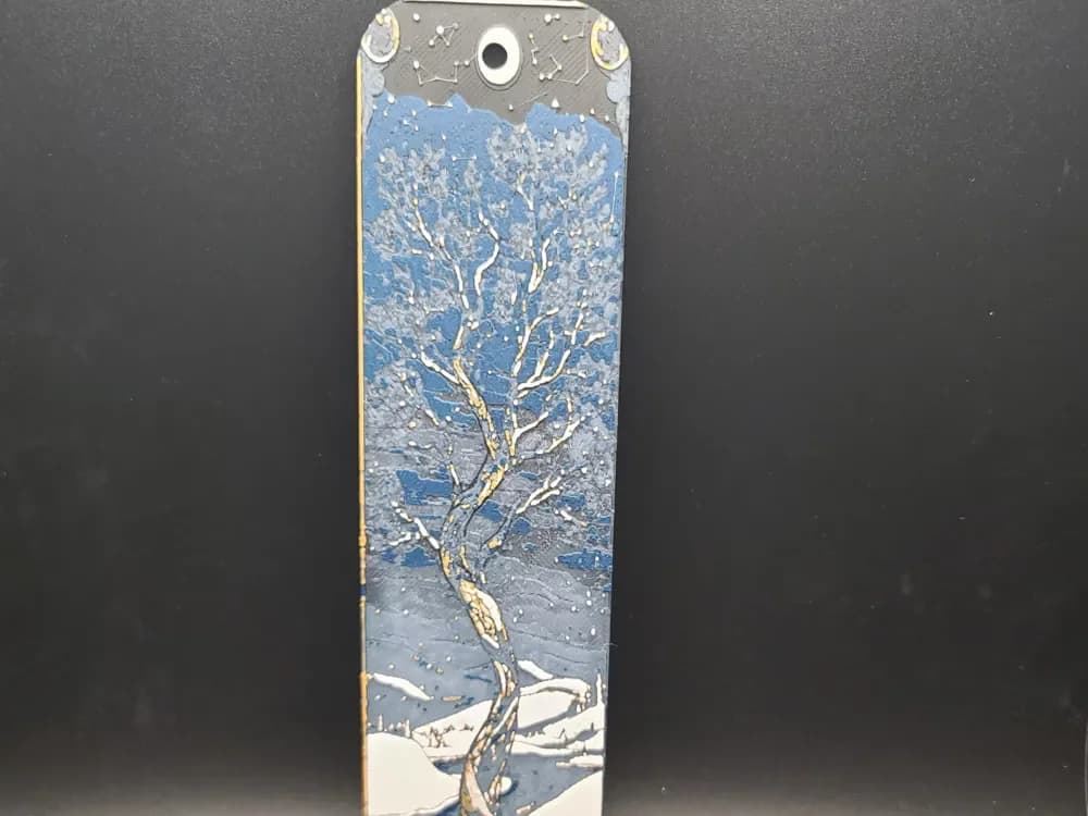 HueForge model: Winter Hueforge Bookmark by the_bearded_jedi