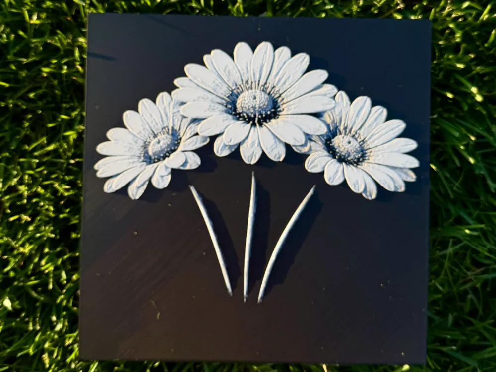 Daisy Portrait Flower Series by novy HueForge model: Daisy Portrait Flower Series by novy