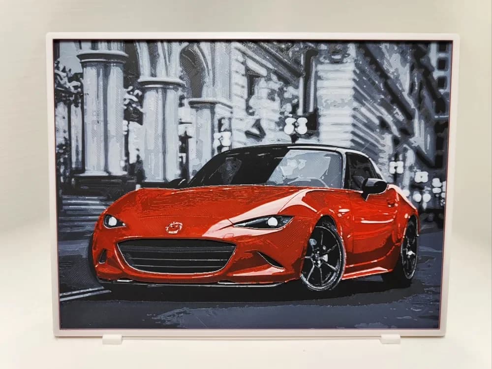 Mazda MX5 Miata ND - Hueforge by BeaN HueForge model: Mazda MX5 Miata ND - Hueforge by BeaN