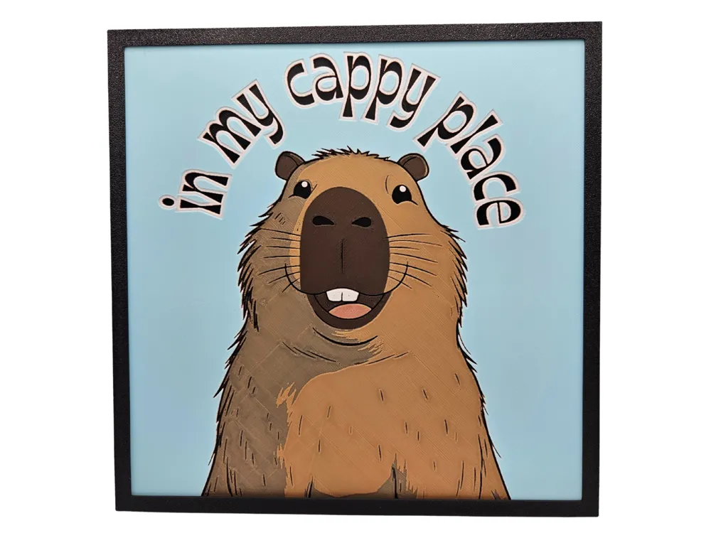 HueForge model: In My Cappy Place by BusyKikiBee