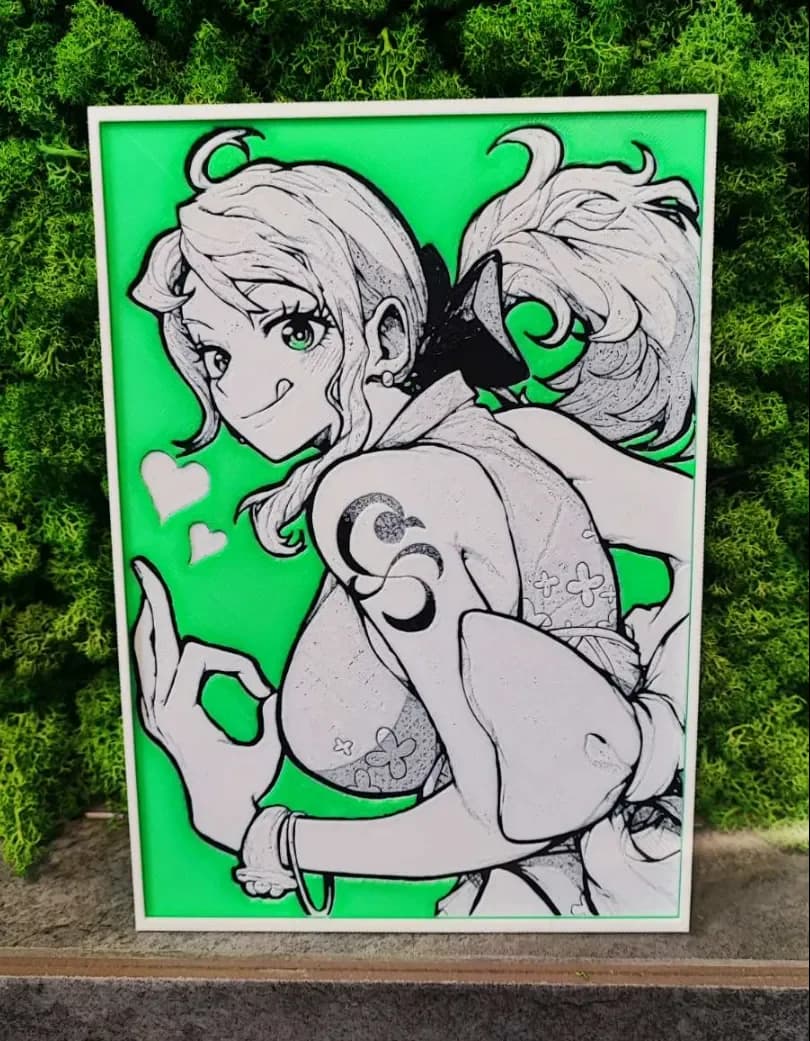 One Piece Nami by Garuda3D HueForge model: One Piece Nami by Garuda3D