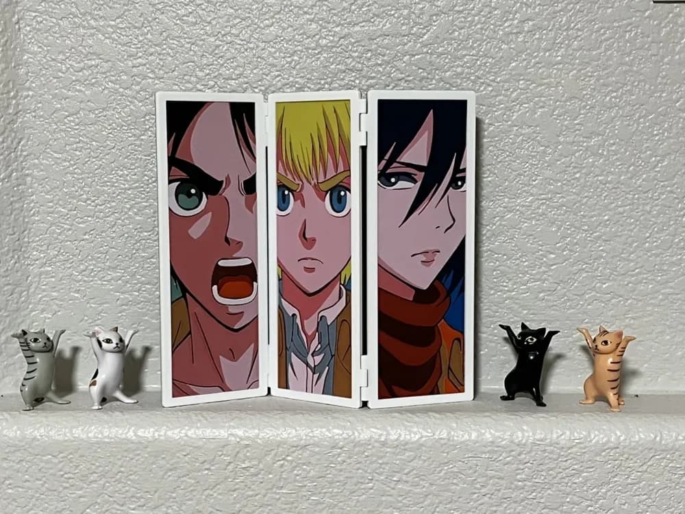 Triptych Display: Attack on Titan by FantasyZ HueForge model: Triptych Display: Attack on Titan by FantasyZ