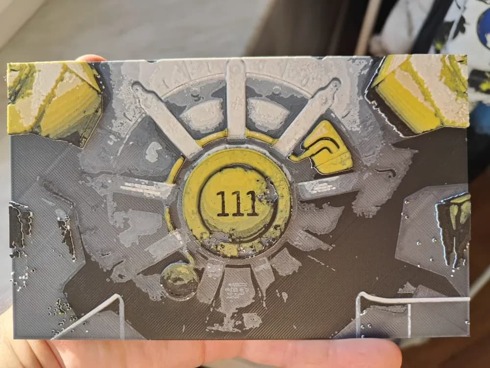 HueForge model: Vault 111 Door - Hueforge by BeaN