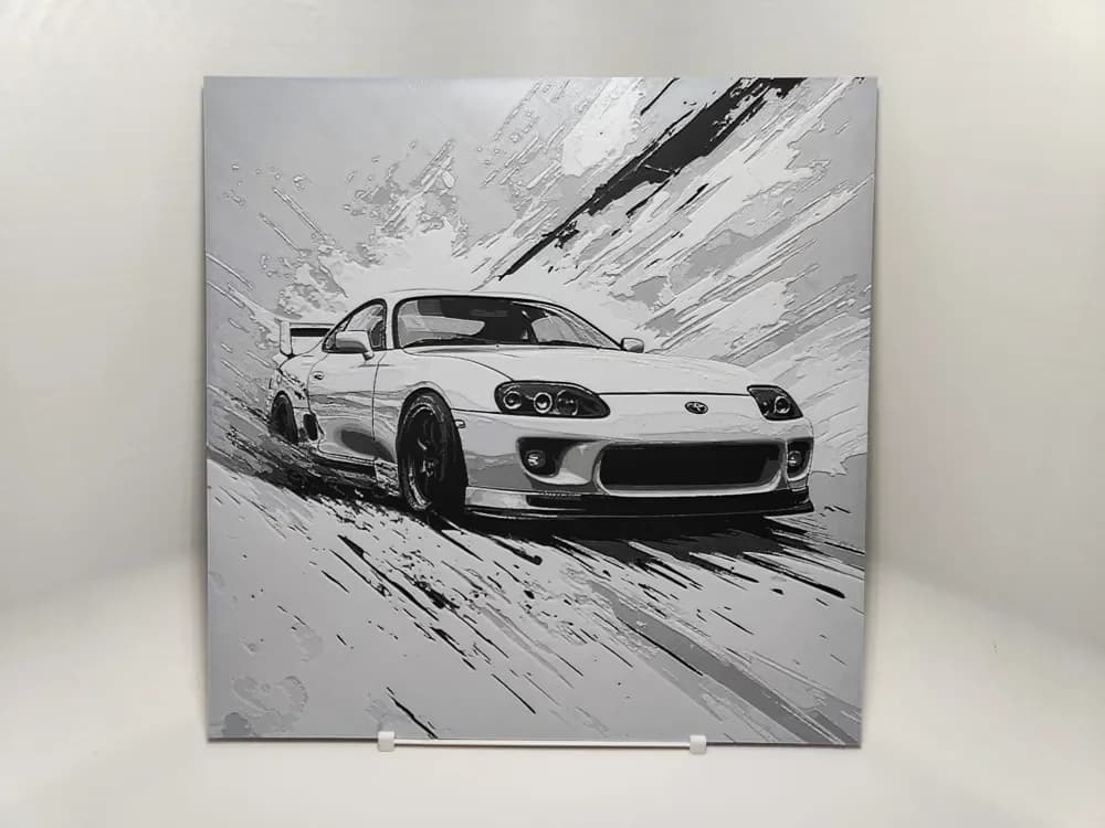 Toyota Supra - Hueforge by BeaN HueForge model: Toyota Supra - Hueforge by BeaN