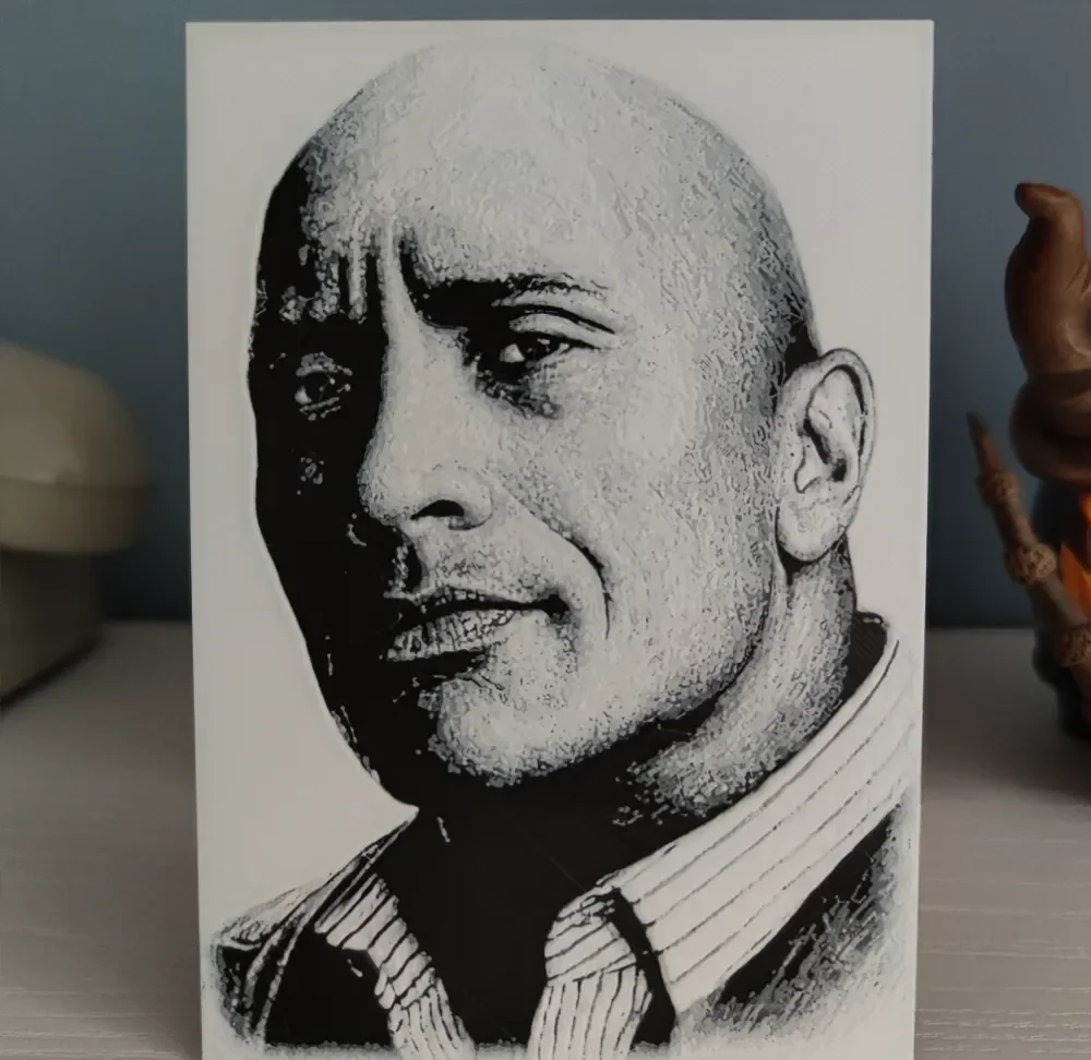 Hueforge The Rock portrait by Litolunar HueForge model: Hueforge The Rock portrait by Litolunar