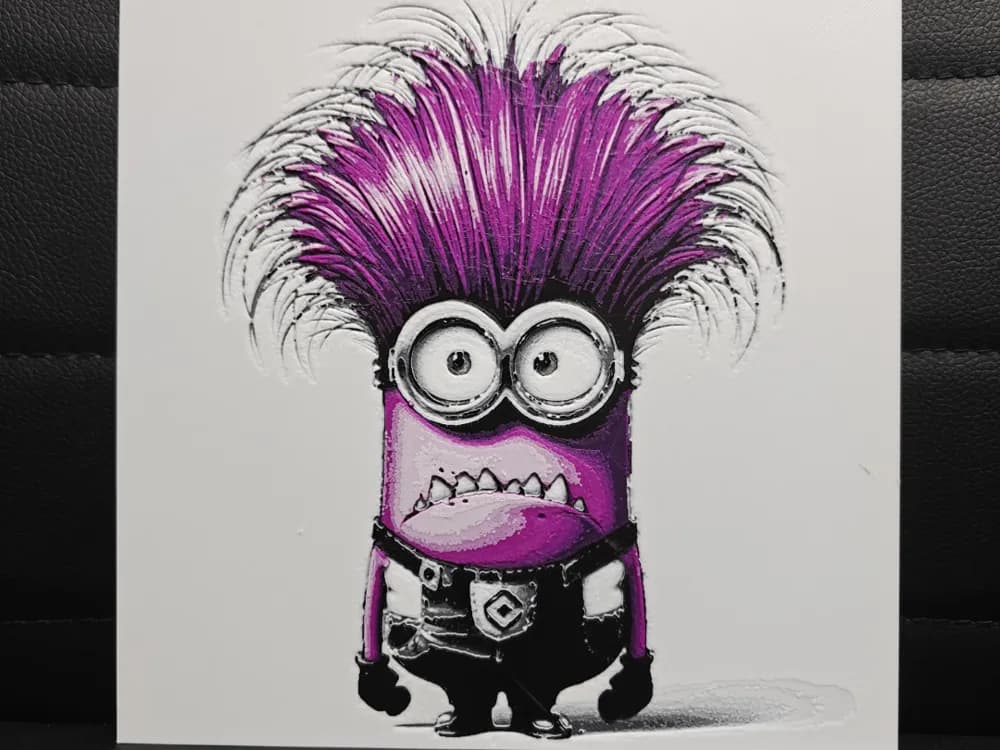 Angry Minion Despicable me by TheHueforgeLady HueForge model: Angry Minion Despicable me by TheHueforgeLady