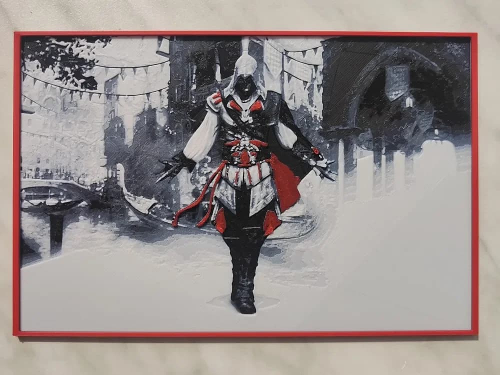 Assassin's Creed - Ezio - Hueforge by BeaN HueForge model: Assassin's Creed - Ezio - Hueforge by BeaN