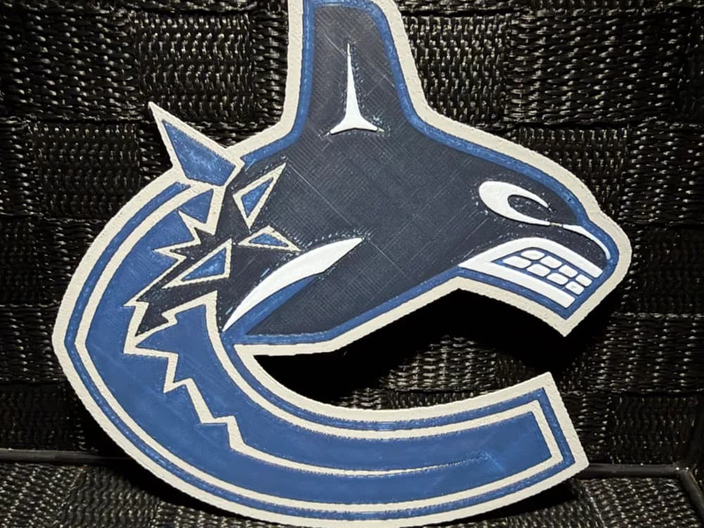 Vancouver Canucks Logo - Hueforge by JoDau HueForge model: Vancouver Canucks Logo - Hueforge by JoDau