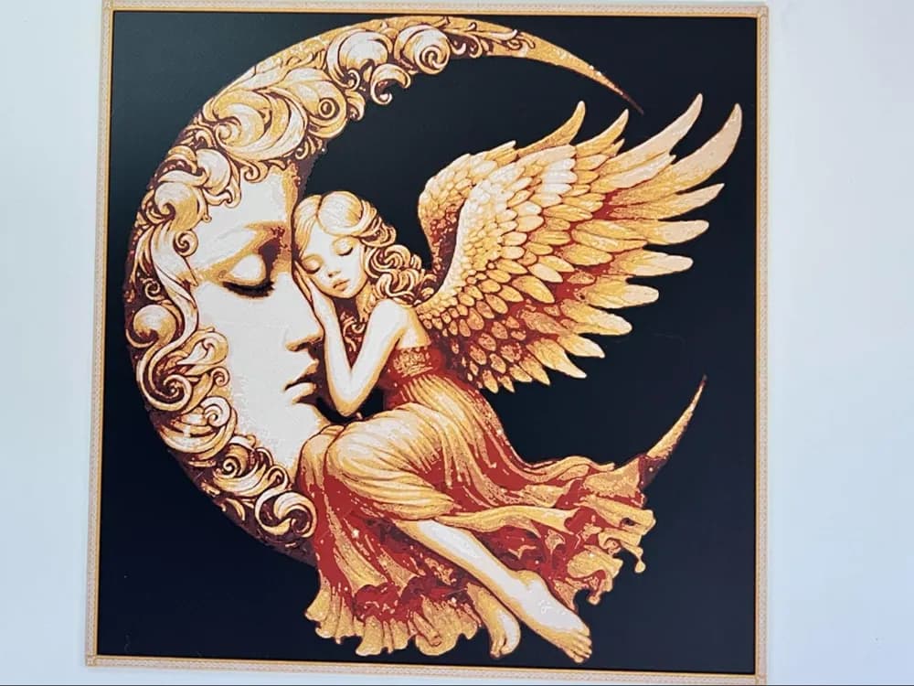 Celestial Angel by 3djd HueForge model: Celestial Angel by 3djd